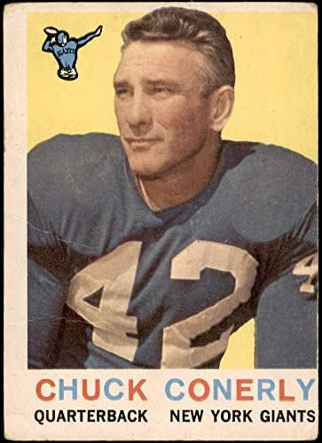1959 Topps 65 Charley Conerly New York Giants-FB Fair Giants-FB מיסיסיפי