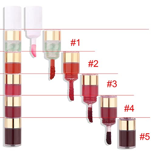 5 צבע שפתון מאטס ללא מקל כוס לאורך זמן גלוס כל יום שפתון לנשים שפתיים גוון לקלף