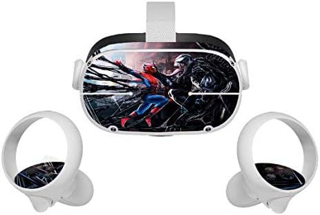 סרט עכביש שחור Oculus Quest 2 Skin VR 2 אוזניות עורות ובקרות אביזרי מדבקות מדבקות