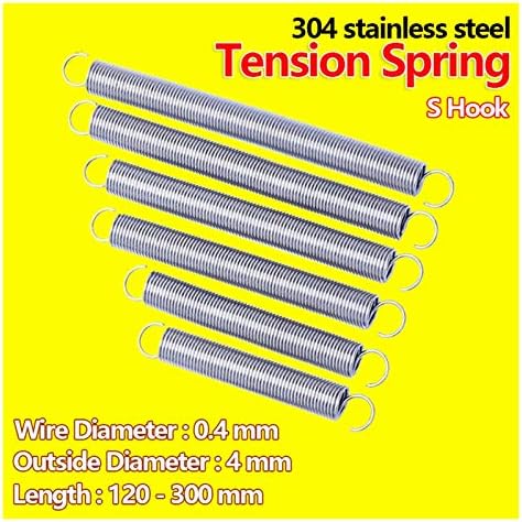 מתח מתכת HTLLT מתח ספיר -החלקה מתח גב אחורי sptension spstainless spstainless spwire קוטר 0.4 ממ קוטר חיצוני 4 ממ/160 ממ
