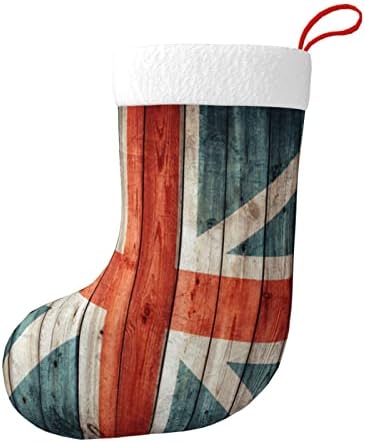 גרבי חג מולד אכזריים דגל אנגליה דגל ישן עץ כפול צד דו צדדי