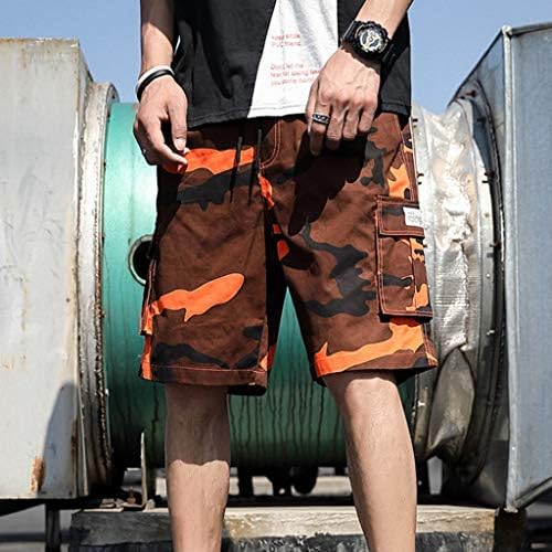 מכנסיים קצרים לגברים של ymosrh קיץ בחוץ הסוואה מזדמנת סרבלים פלוס מכנסי מכנסי ספורט בגודל מזדמנים