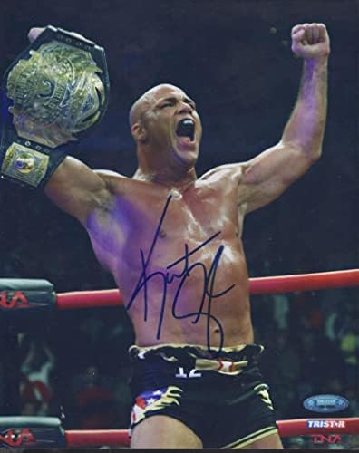 Kurt Angle WWE אלוף חתום חתימה עם חתימה 8x10 צילום w/coa - תמונות היאבקות עם חתימה