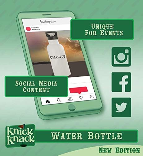 מתנות Knick Knack Khuon - בקבוק מים מפלדת אל חלד 20oz, כסף