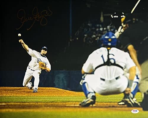 אריק גאנה לוס אנג'לס דודג'רס חתום על 16x20 צילום PSA Z12072 - תמונות MLB עם חתימה
