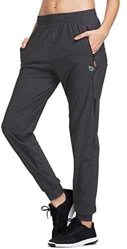 מכנסי רץ לנשים מכנסיים רצים אתלטים ריצה מכנסיים מטיילים בכיסי רוכסן יבש מהיר