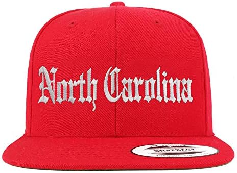 טרנדי הלבשה חנות צפון קרוליינה מדינה ישן אנגלית רקום שטר שטוח כובע