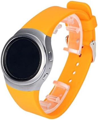 החלפה ללהקת השעונים של Samsung Gear S2-פס החלפת סיליקון סיליקון רך עבור Samsung Gear S2 Watch Smart SM-R720 SM-R730 גרסת בלבד