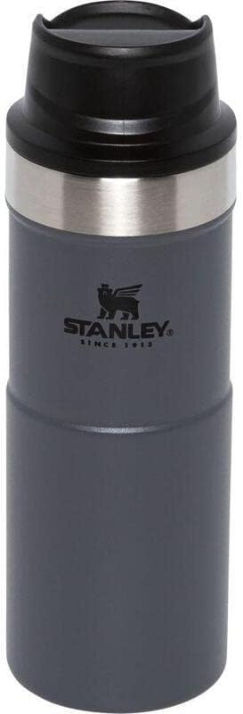 STANLEY TRIGGER ACTION ספל נסיעות 0.35L / 12OZ פחם - שומר על חם למשך 5 שעות - ספל נסיעות טרמוס נירוסטה ללא BPA למשקאות חמים - כוסות קפה
