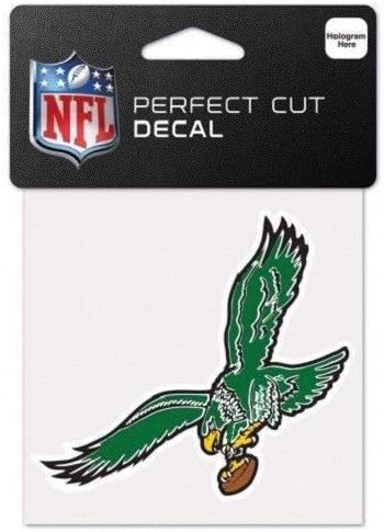 Wincraft Philadelphia Eagles NFL Retro Decal 4x4 CUT CUT PERLECT