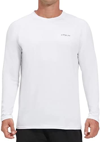 UPF 50+ חולצות שחייה חולצות שרוול ארוך חולצות שמש הגנה על שמש חולצות דיג חולצות שומר פריחה לגברים
