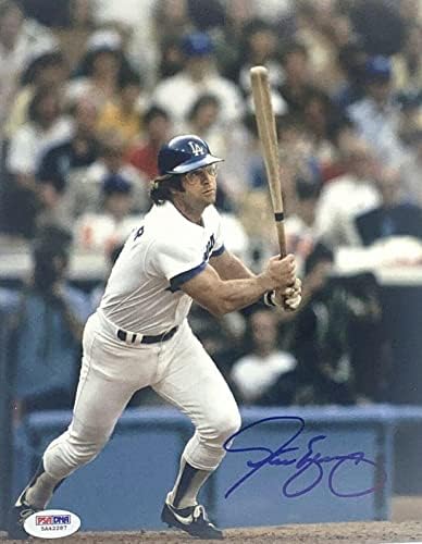 סטיב ייגר חתום 8x10 Photo Dodgers PSA 5A42287 - תמונות MLB עם חתימה