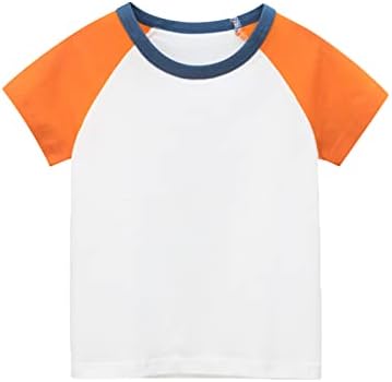 פעוטות ילדים בנות בנים שרוול קצר בלוק צבע בסיסי חולצה חולצה מזדמנים חולצה חולצה צבעונית צבעונית