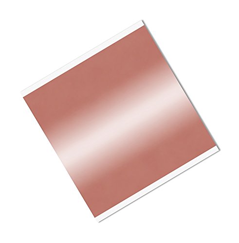TapeCase CFL-5A 7 x 7.25 -25 קלטת נייר כסף נחושת עם דבק אקרילי לא מוליך CFL-5A, 0.0035 מיליון עובי, 7.25 רוחב רוחב, 7