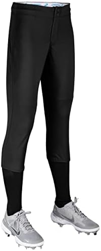 שמפרו נשים של כדור אש נמוך-עלייה מכנסיים בסגנון מהיר סופטבול מכנסיים בצבע אחיד עם מחוזק ברכיים