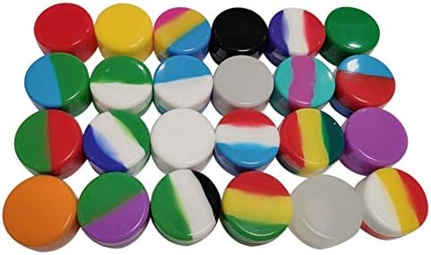 נובאל סיליקון 5 מ ל צנצנות תרכיז צנצנת מיכל סיליקון תיבת אחסון רב שימוש 100 יחידות צבעים חדשים