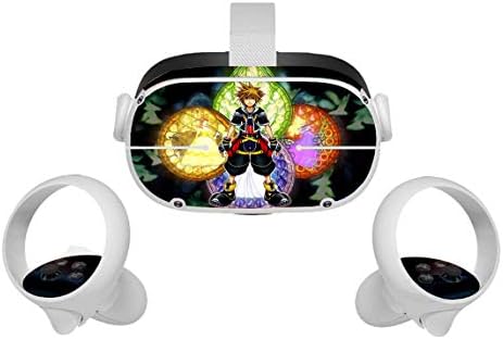 AMALA NAIDU Knight Hero Oculus Quest 2 VR אוזניות ובקר, עור מדבקות ויניל לאוזניות ובקר VR, אביזרי מגן על מציאות מדומה