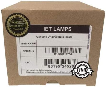 מנורות IET - נורת החלפה מקורית מקורית/מנורה עם בית OEM לקולנוע Boxlight 13HD מקרן