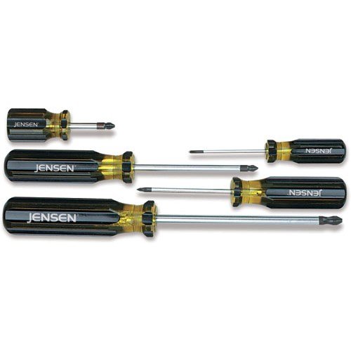 Jensen Tools 418-812 5-PC. סט מברג פיליפס